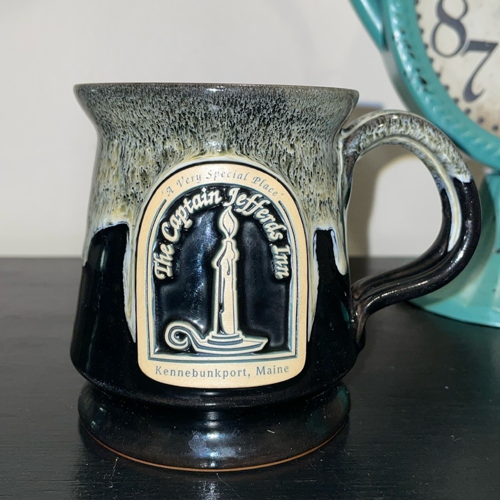 Deneen Pottery The‎ Captain Jefferds Inn Kennebunkport, Maine Hand Thrown Mug.